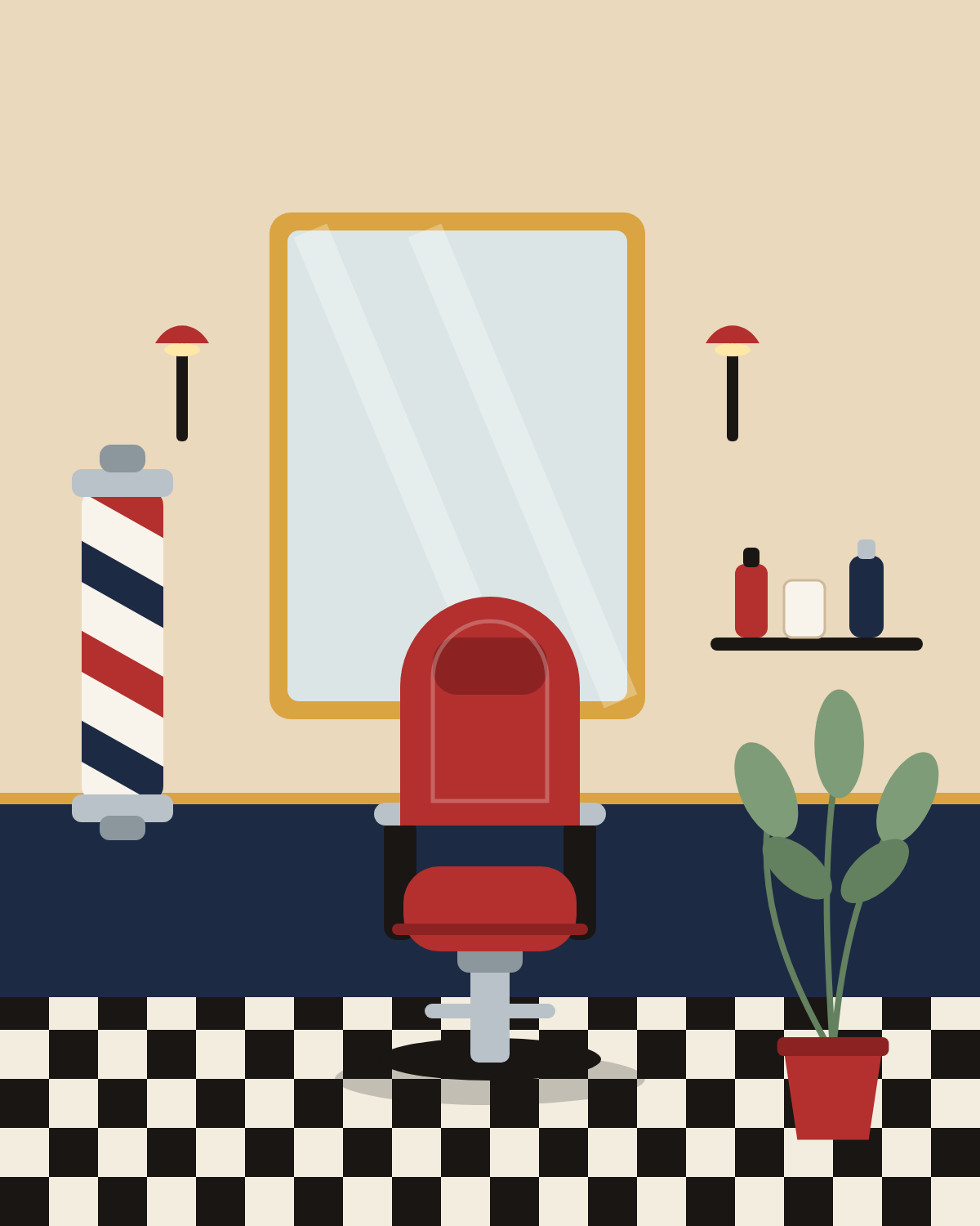 Corner Chair Barbers