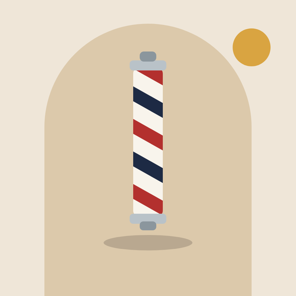 Illustration of a barber pole